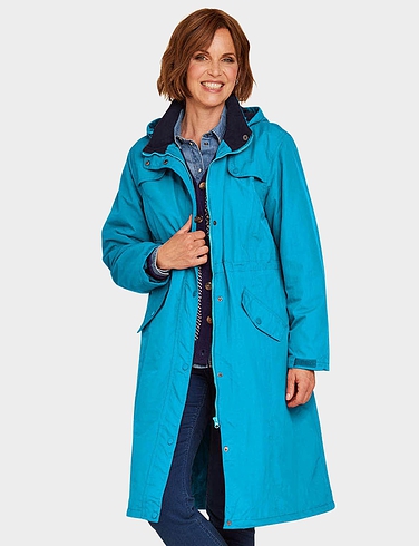 Fleece Lined Waterproof Fabric Jacket 44 Inch