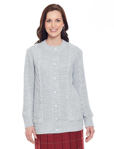 Ladies Classic Cable Cardigan