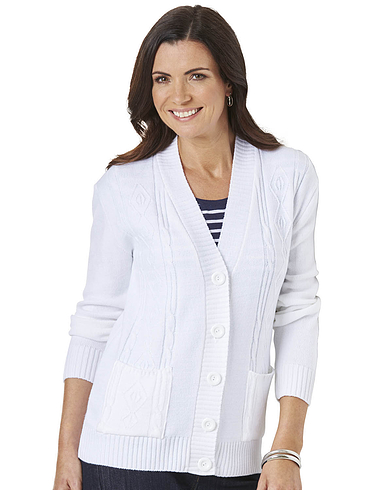 ladies white cardigan uk