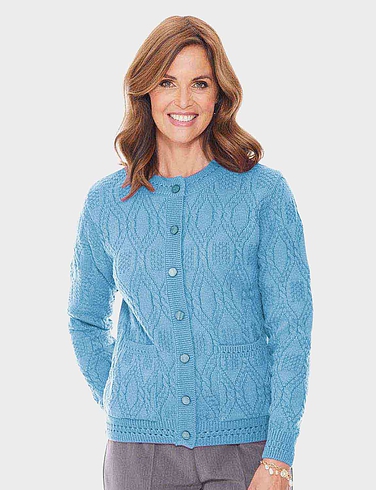 Cable and Diamond Design Cardigan