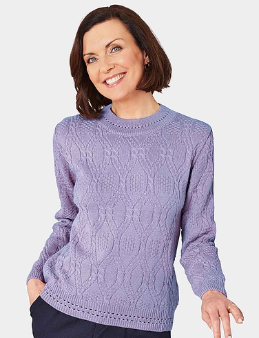 Cable and Diamond Design Jumper
