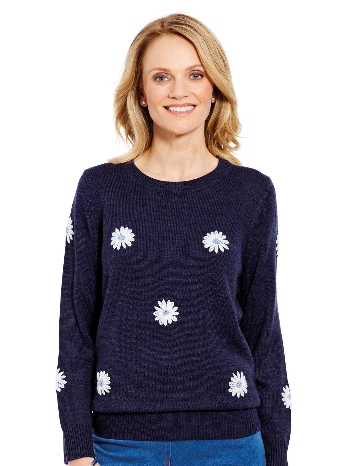 Daisy Embroidered Jumper Chums
