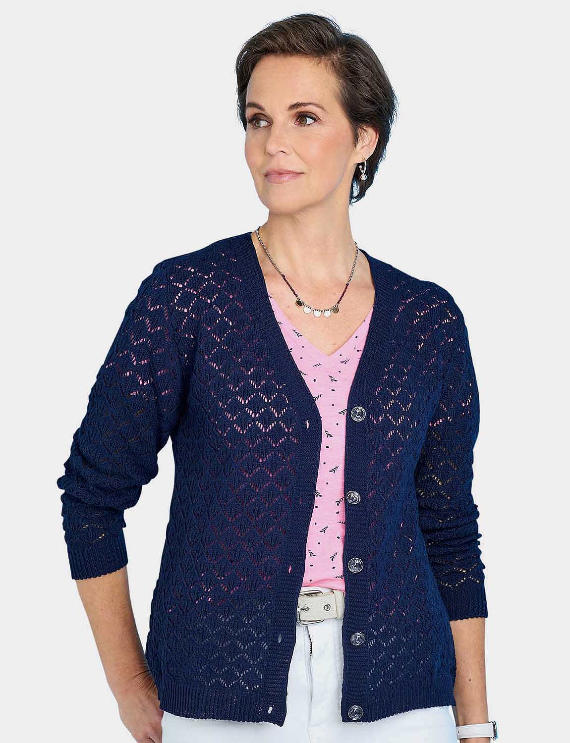 navy blue ladies cardigan uk