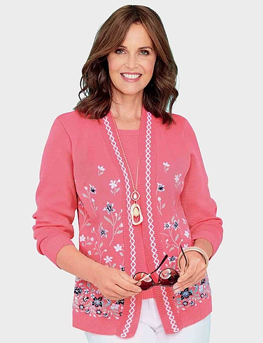 Jacquard Mock Twin Set