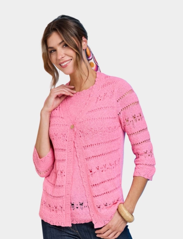 Pointelle Mock Twinset