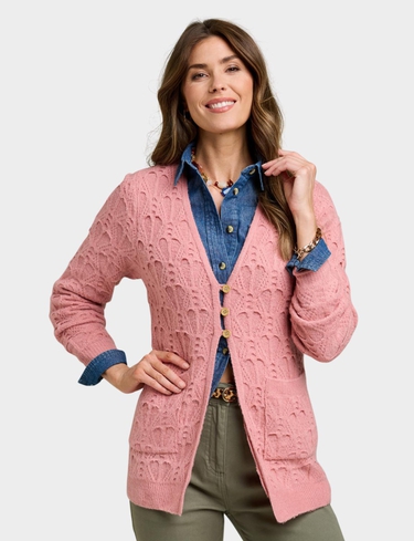 Textured Knit Cardigan
