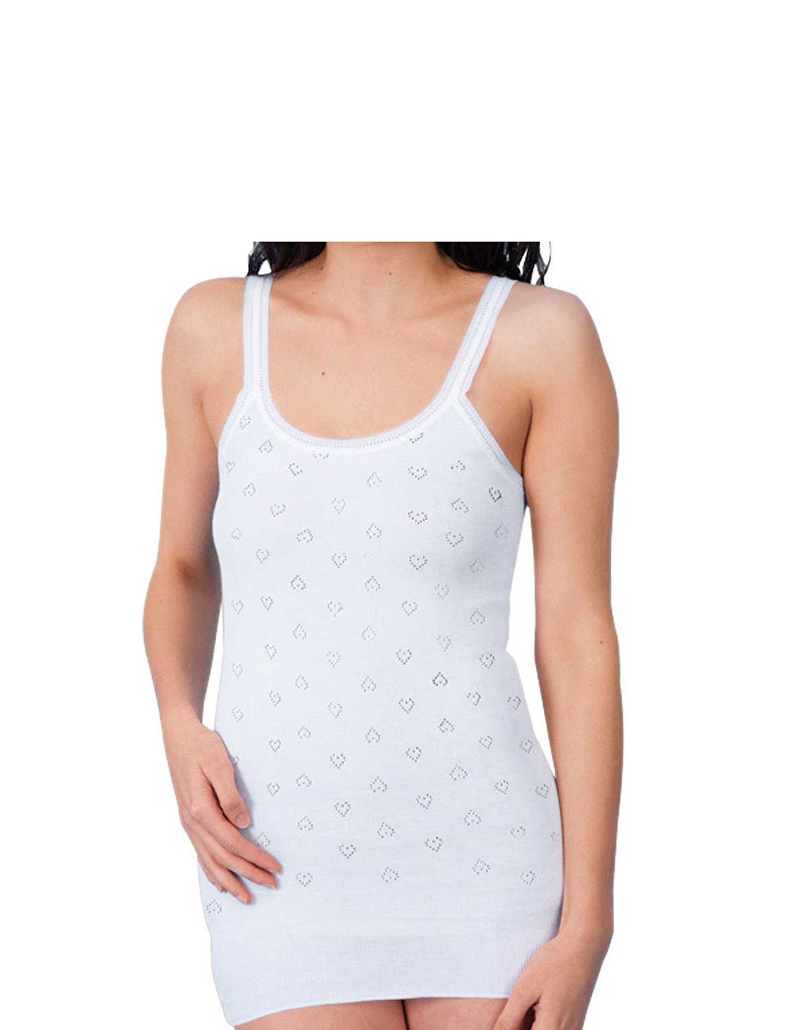 Ladies Cotton French Neck Vest Chums