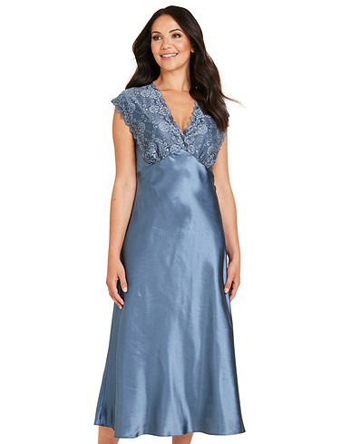 Luxury Satin and Lace Nightdress