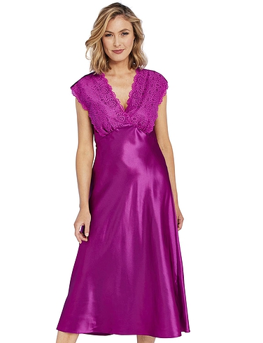 Luxury Satin and Lace Nightdress
