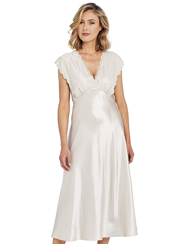 Luxury Satin and Lace Nightdress
