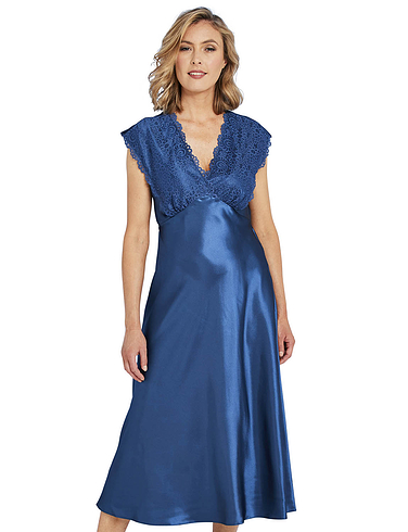 Luxury Satin and Lace Nightdress