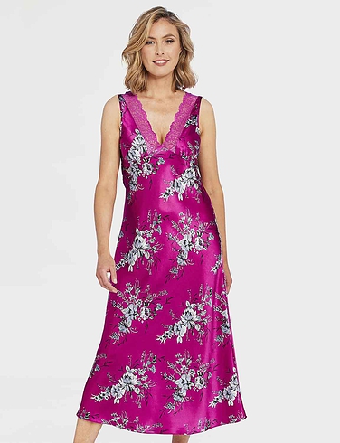 Luxury Satin Print Nightdress