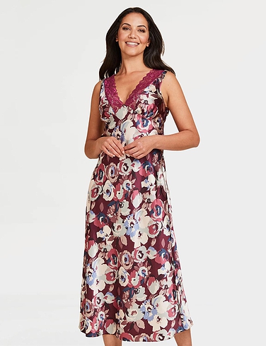 Luxury Satin Print Nightdress