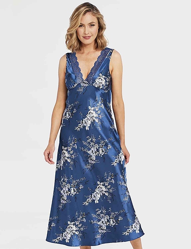 Luxury Satin Print Nightdress