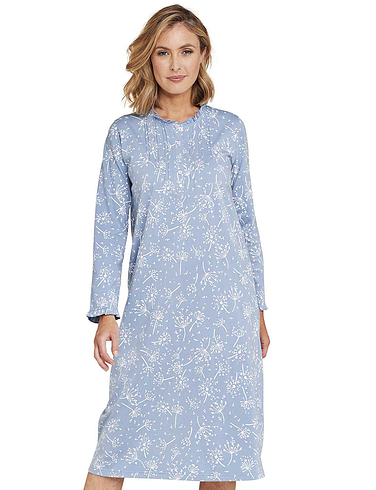 Print Frill Neck Nightdress