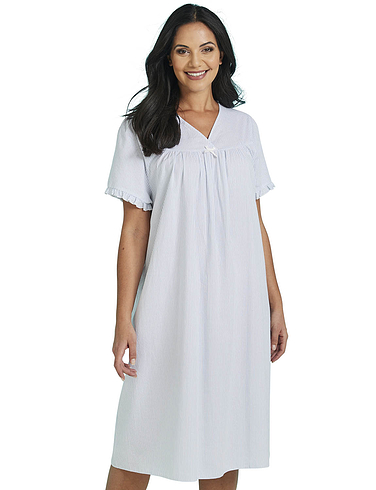 Seersucker Cotton Nightdress