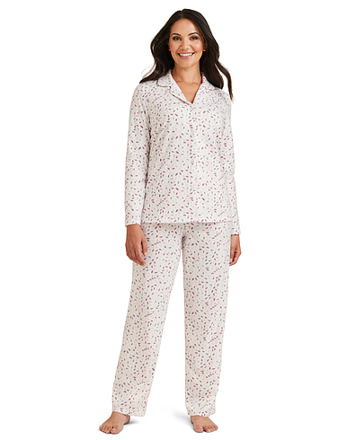 Soft Brushed Fleece Print Pyjama