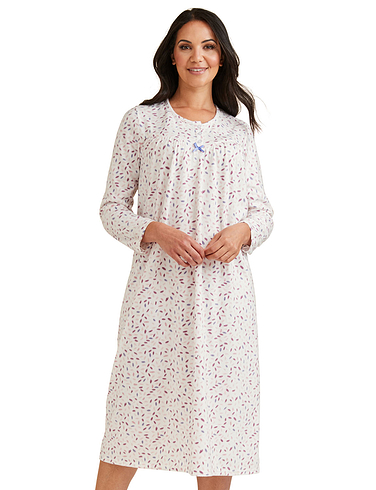 Soft Brushed Fleece Print Nightdress