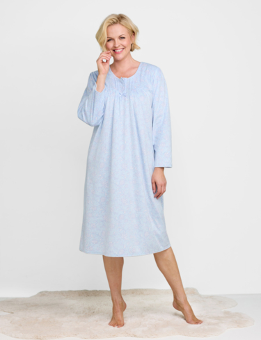Thermal Fleece Print Nightdress