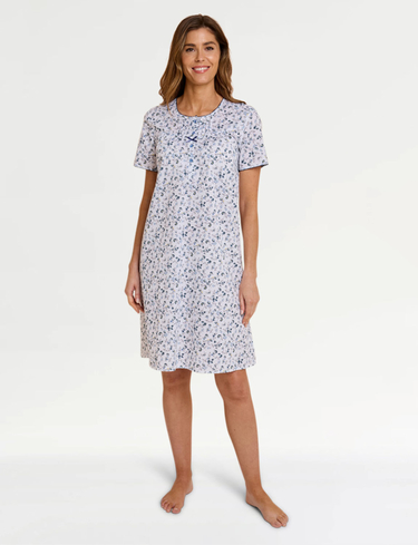 Short Sleeve Print Nightdress