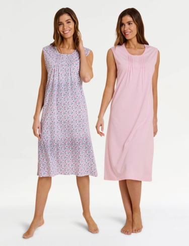 Pack of 2 Sleeevless Nightdresses
