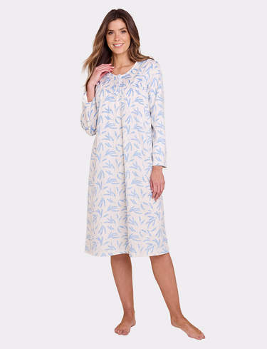 Brushed Fleece Print Nightdress