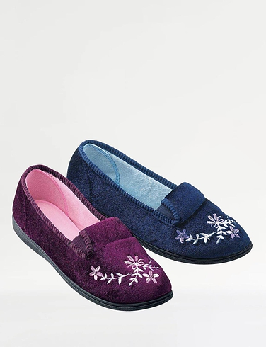 Elasticated slippers 2025 womens