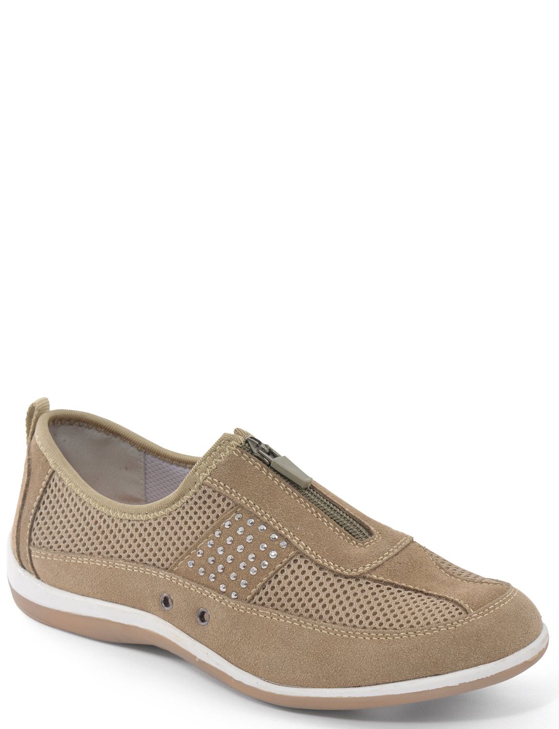 Cushion Walk Suede Zip Front Leisure Shoe, Ladies Footwear Chums