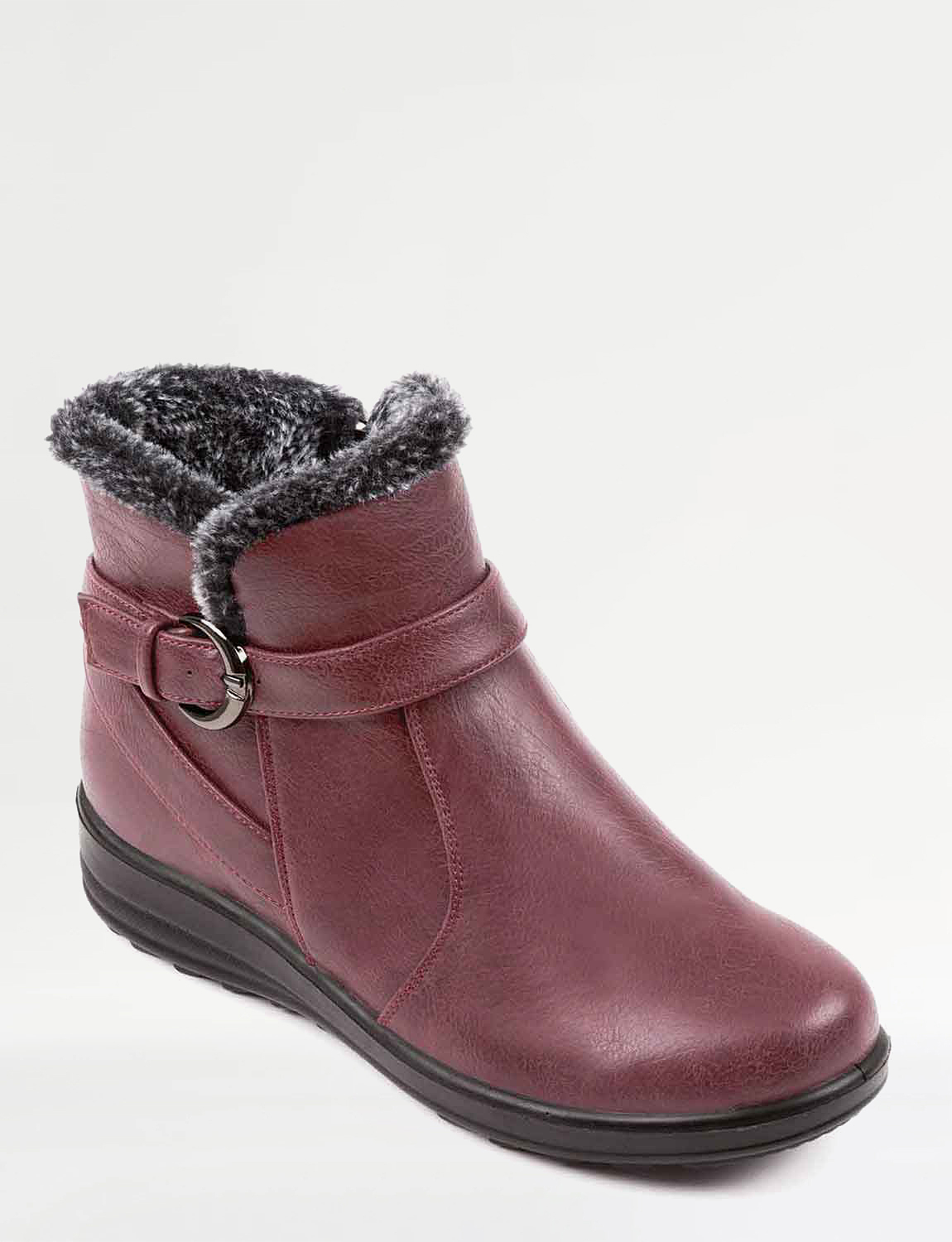 ladies cushion walk ankle boots