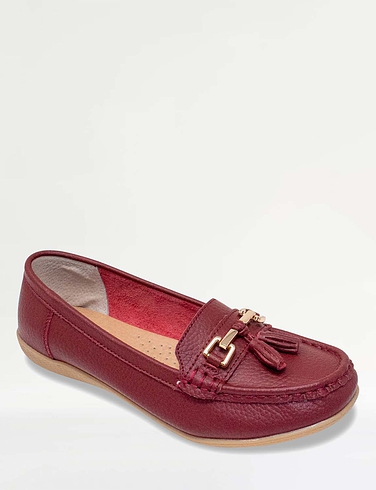 Nautical Wide Fit Leather Loafer