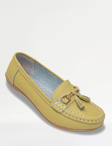 Nautical Wide Fit Leather Loafer