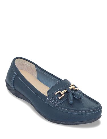 Nautical Wide Fit Leather Loafer