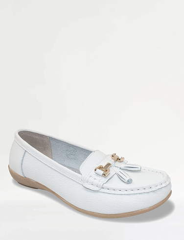 Nautical Wide Fit Leather Loafer