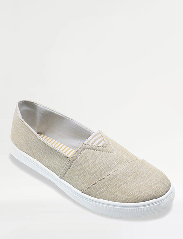 Ladies Stripe Canvas Shoe