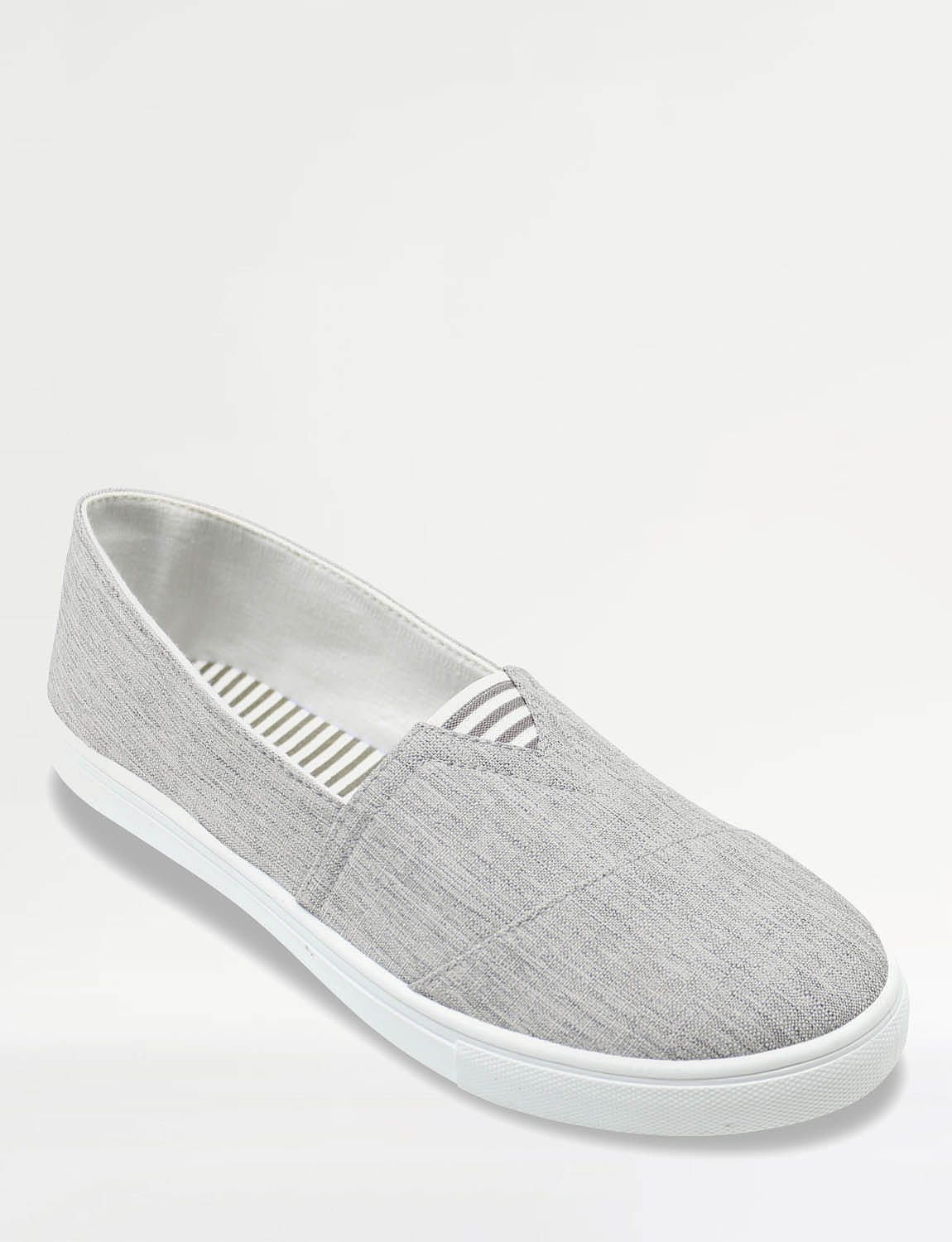 Ladies Stripe Canvas Shoe Chums