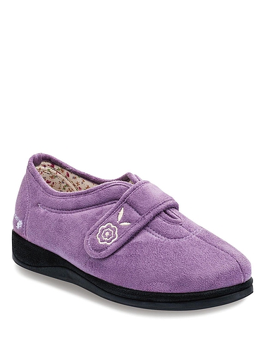 Padders Camilla Extra Wide EE Fit Slipper - Lavender