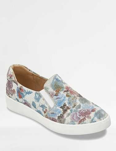 slip on canvas trainers