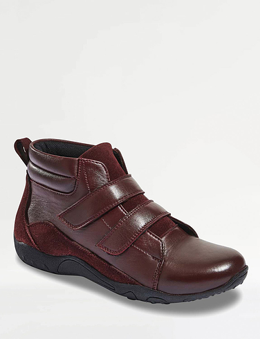 Wide Fit Touch Fasten Waterproof Leather Boot