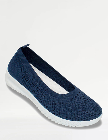 Ballerina Knit Fabric Shoe