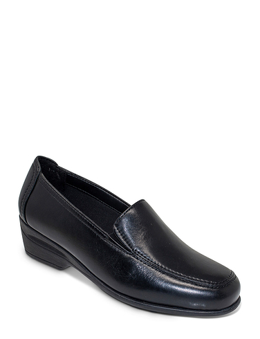 Wide E Fit Slip On Leather Shoe