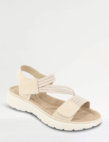 Elastic Strap Touch Fasten Sandal