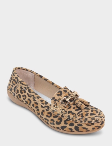 Leopard Leather Loafer