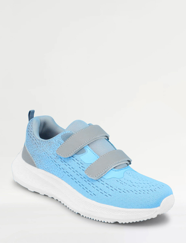 Wide EE Fit  Touch Fasten Mesh Fabric Trainer