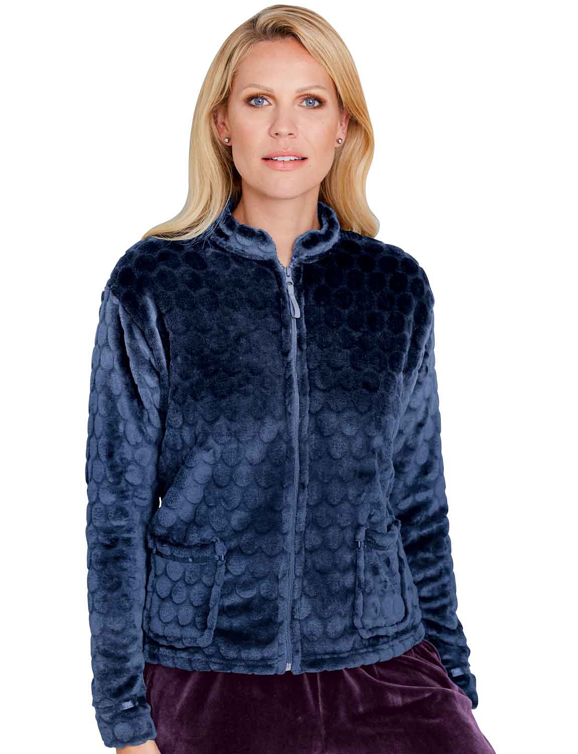 short fleece bed jacket