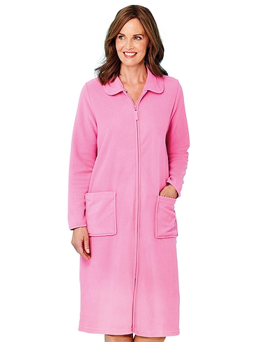Ladies Lightweight & Long Dressing Gowns - Womens Housecoat - Chums