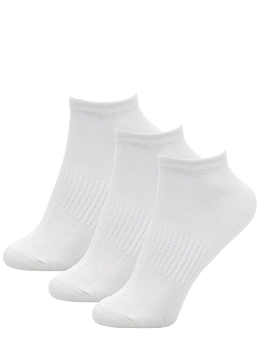 Pack Of 3 Bamboo Trainer Socks With Arch Support