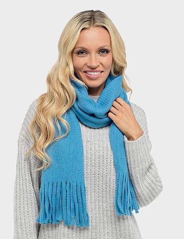 Plain Scarf With Tassles