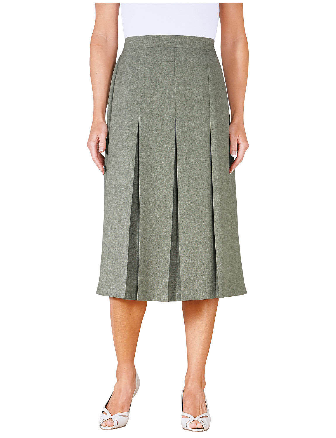 Inverted Pleat Skirt Length 25 Inches Ladieswear Skirts Chums