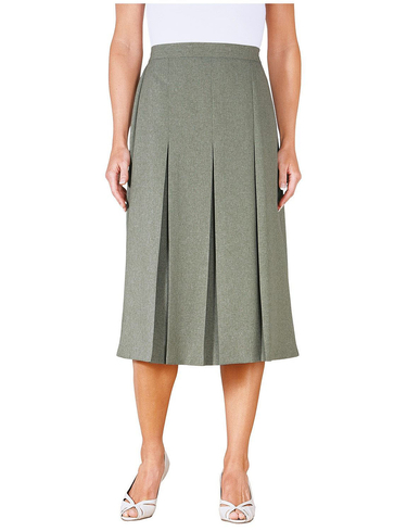 Inverted Pleat Skirt Length 27 Inches