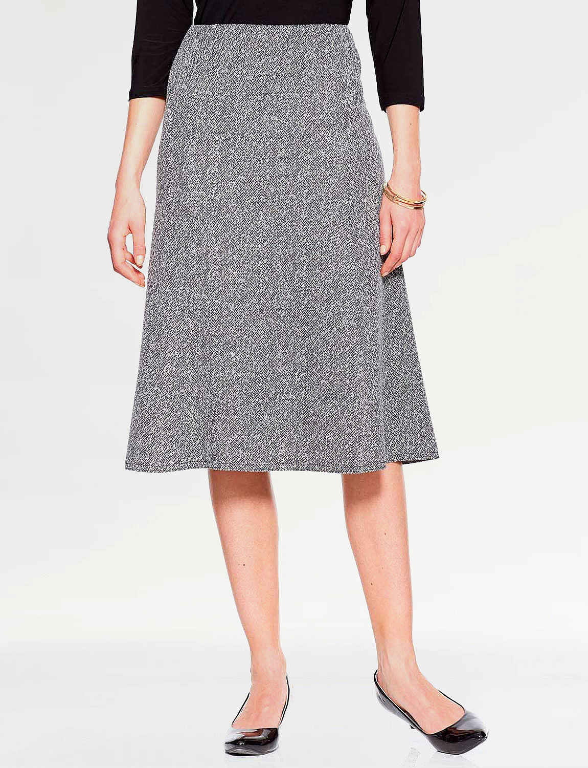 Ladies Tweed Effect Skirt 25 Inches Chums